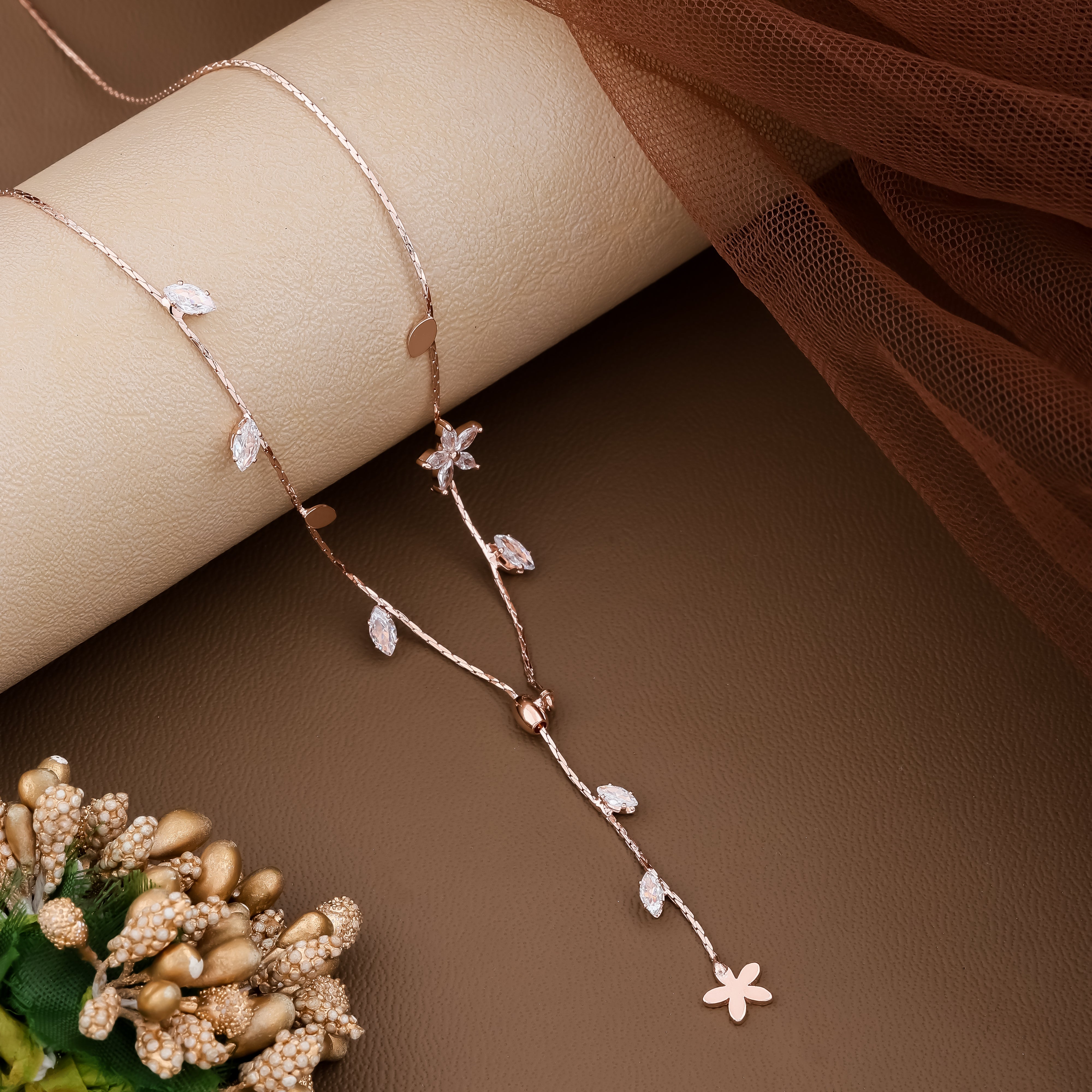 Flora Necklace - 18K Gold Plated Flora Necklace - 18K Gold Plated